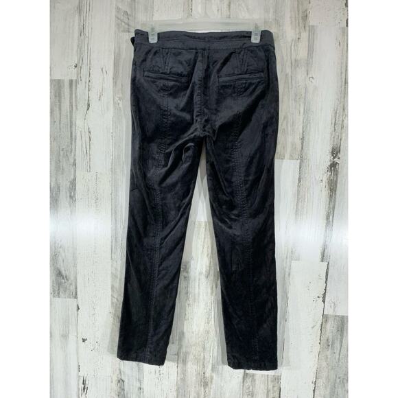 Anthropologie Velvet Ankle Pants The Essential Slim Size 0 (27x27) Black Skinny - Picture 4 of 11